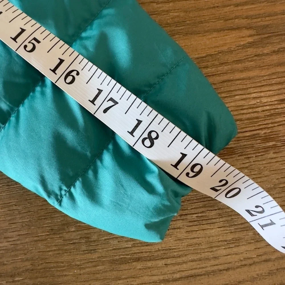 REI Co-op 650 Down Puffer Jacket Kids Small Teal Full Zip Packable Lightweight